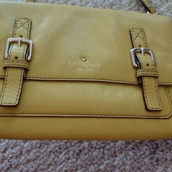 Kate Spade Allen Street Neil Leather Crossboy in Sultan Yellow - Picture 2 of 10